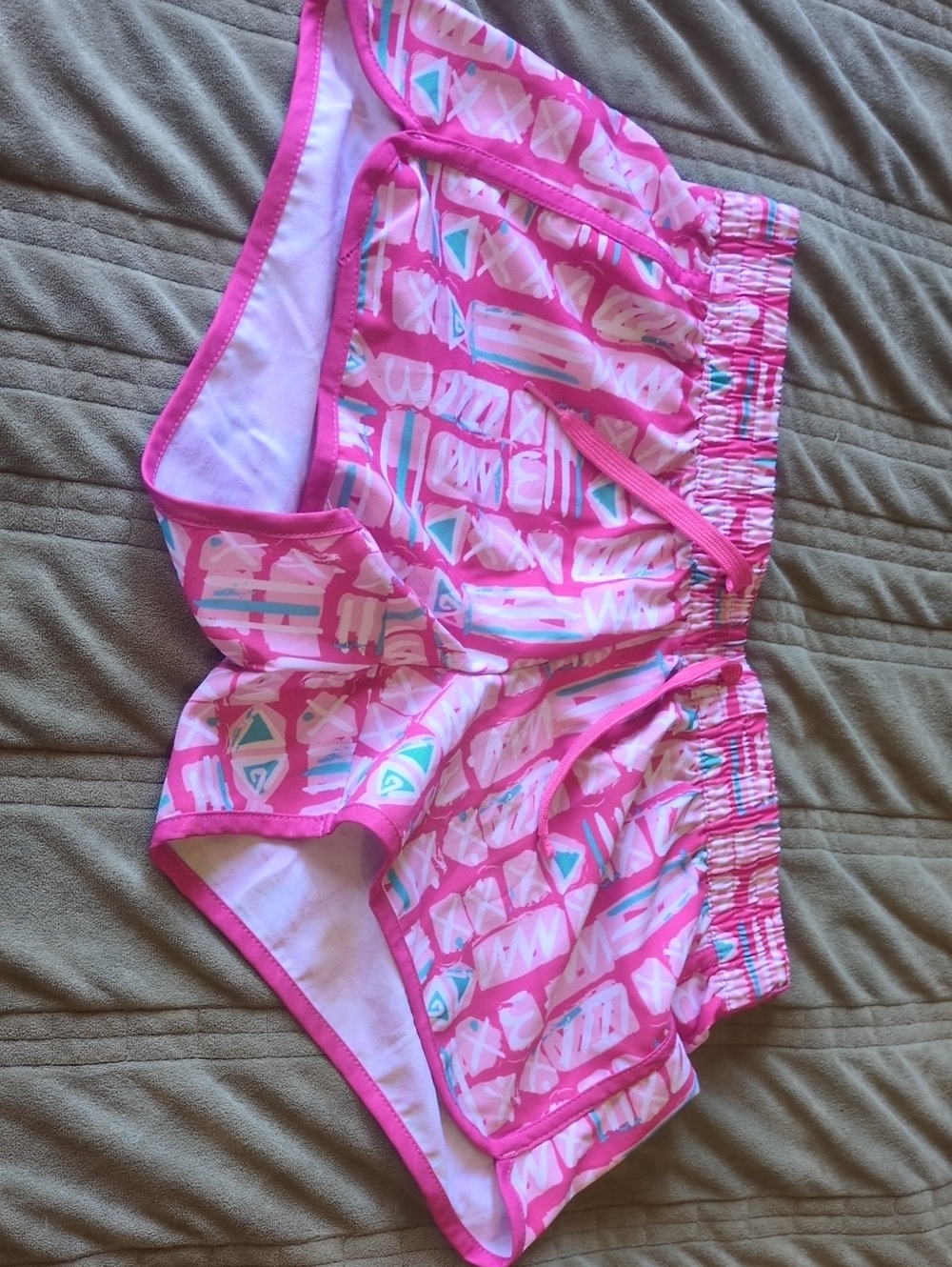 Tipsy Elves Pink Patterned Girls Swim Coverup Shorts